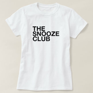 The Snooze Club - Camiseta de tipografía minimalis