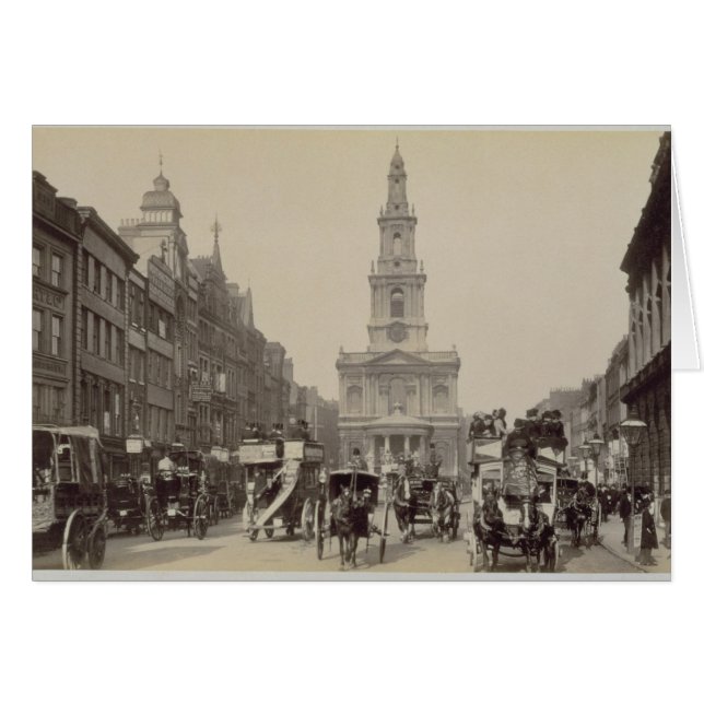 The Strand, c.1880 (foto de sepia) (Anverso (Horizontal))