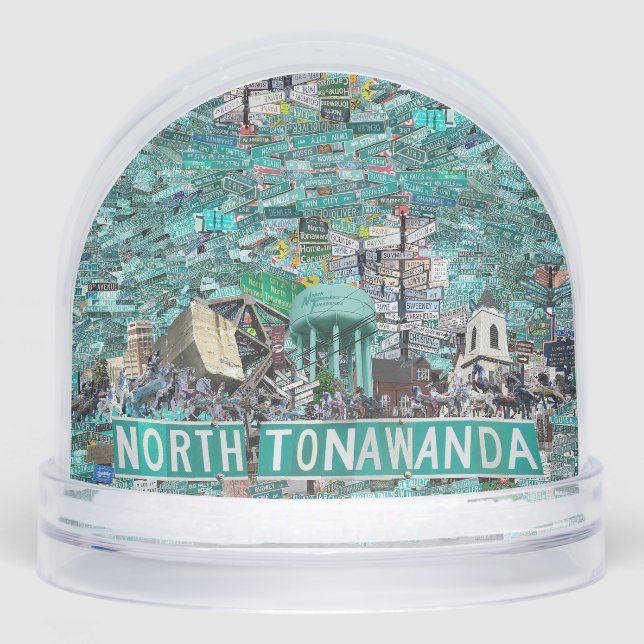 The Streets of North Tonawanda Snow Globe (Anverso)