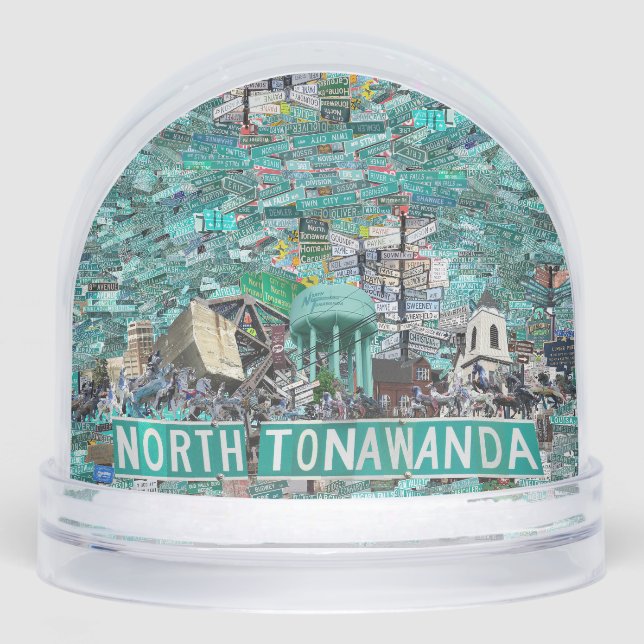 The Streets of North Tonawanda Snow Globe (Anverso)