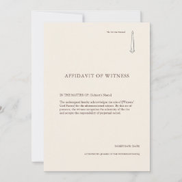 The Taper Flame- Minimalist Sacrament Witness Card
