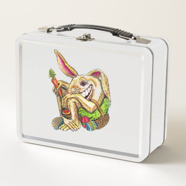 The Unconventional Metal Lunch Box Easter Basket (Anverso)