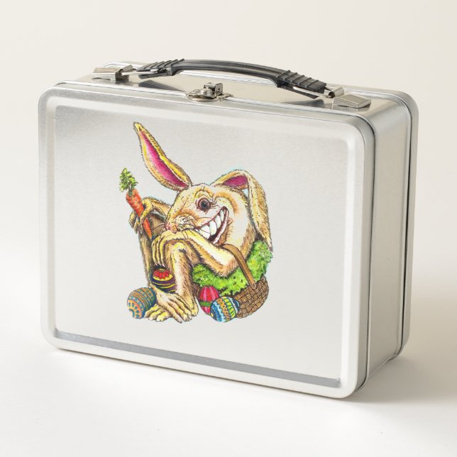 The Unconventional Metal Lunch Box Easter Basket (Anverso)