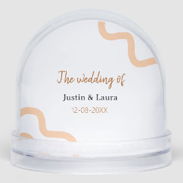 The wedding of add bride groom name date peach