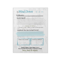 The WIND DOWN – Bloc de notas de diario de la tard