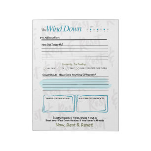 The WIND DOWN – Bloc de notas de diario de la tard