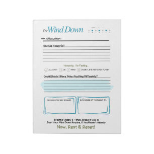 The WIND DOWN – Bloc de notas de diario de la tard