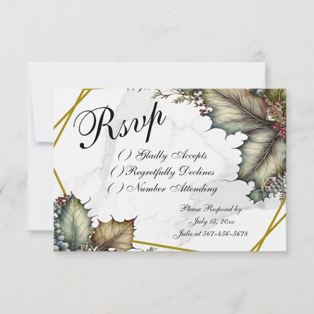 The Winery RSVP Card (Anverso)