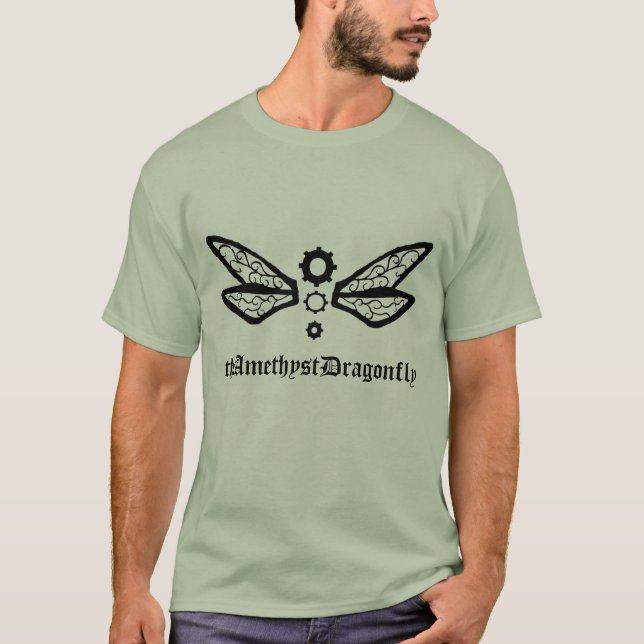 theAmethystDragonfly camiseta básica del logotipo (Anverso)