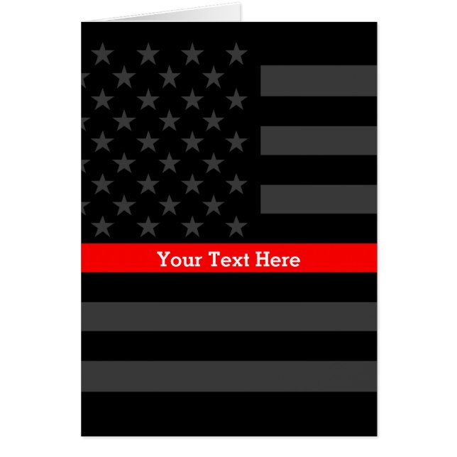 Theme Línea roja personalizada Bandera estadounide (Frente)