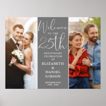 Then And Now 2 Foto Señal de Bienvenida 25 Anivers