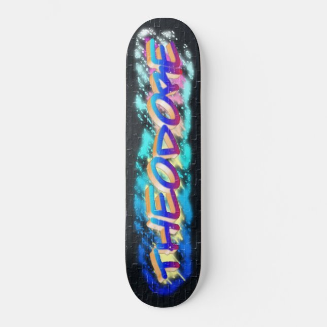 THEODORE Personalizado Graffiti Skateboard (Anverso)