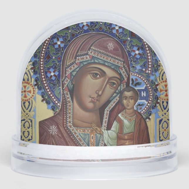 Theotokos and the Christ Child Orthodox Icon (Anverso)