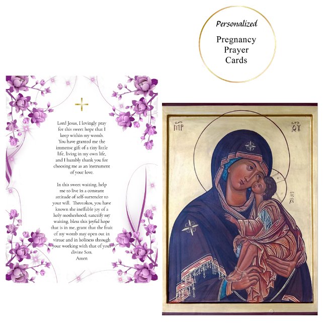 Theotokos y la tarjeta de oración del embarazo inf (Subido por el creador)