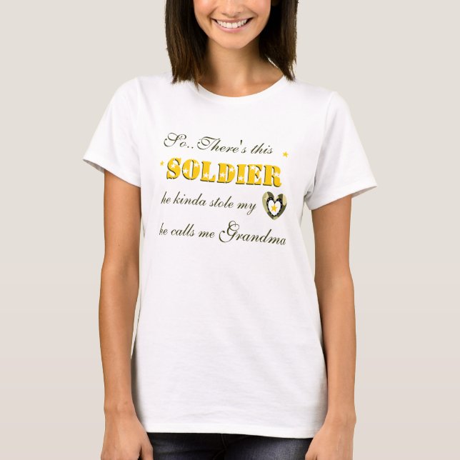 . .THERE ES TAN ESTA CAMISETA DEL SOLDADO (Anverso)
