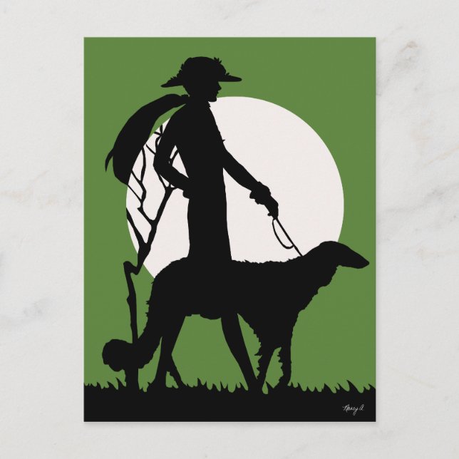 Theresa en verde - Postales (Anverso)