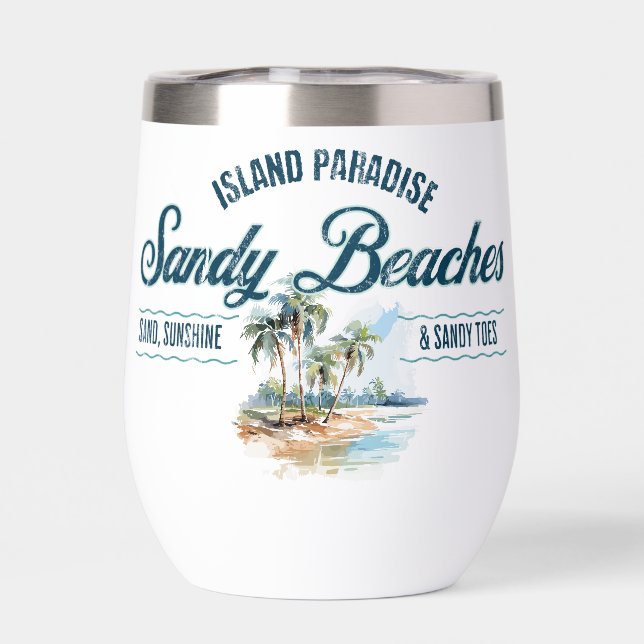 Thermal Tumbler - Sandy Beaches Collection (Trasero)