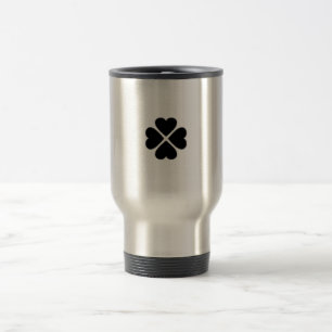 Thermobecher taza de viaje negro glücksbringer