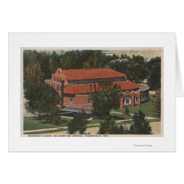 Thermopolis, WY - Vista de Washakie Plunge (Anverso (Horizontal))