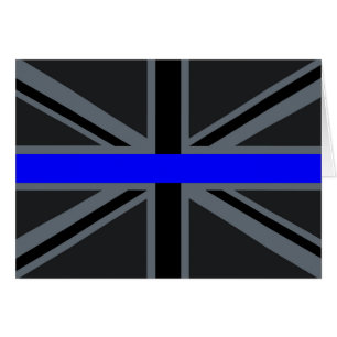 Thin Blue Line Union Jack Decor