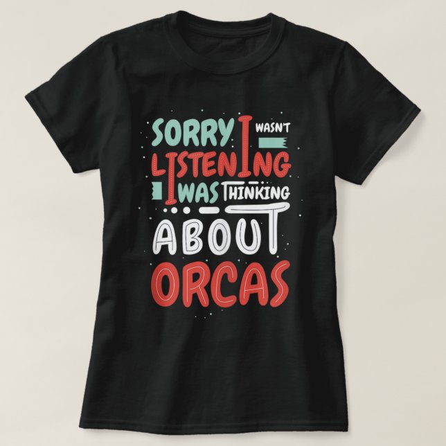 Thinking About Whales Cute Orcas Nature Tank Top (Diseño del anverso)