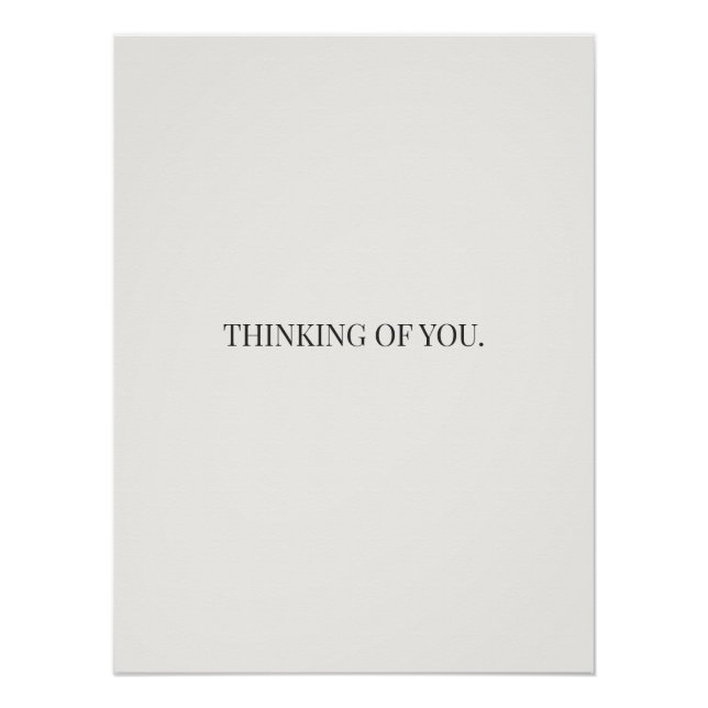 Thinking of You Poster – Gentle Support Quote  (Anverso)