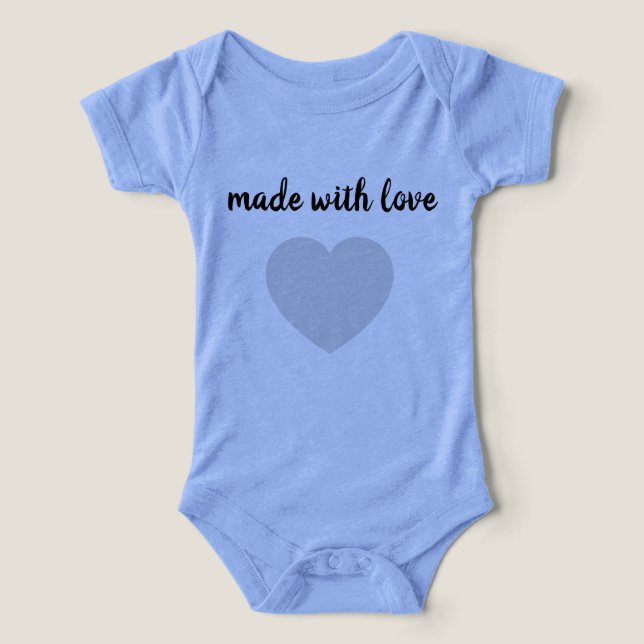 This adorable blue clothe is perfect for your baby (Diseño delantero )