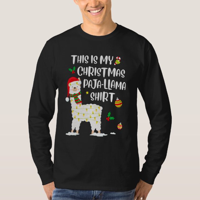This Is My Christmas Llama Pajama Pyjama Top Chris (Anverso)