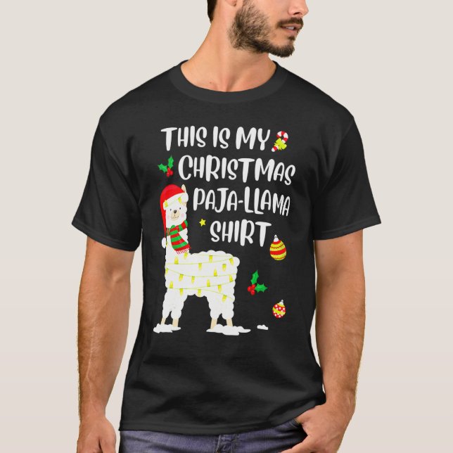 This Is My Christmas Llama Pajama Pyjama Top Chris (Anverso)