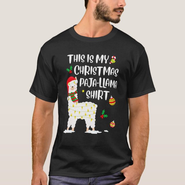 This Is My Christmas Llama Pajama Pyjama Top Chris (Anverso)