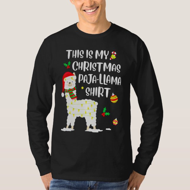 This Is My Christmas Llama Pajama Pyjama Top Chris (Anverso)