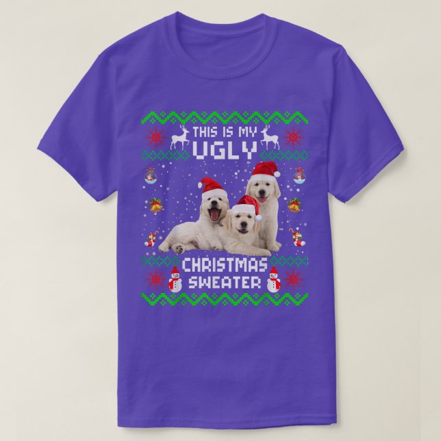 This Is My Ugly Sweater Funny Christmas Golden Ret (Diseño del anverso)