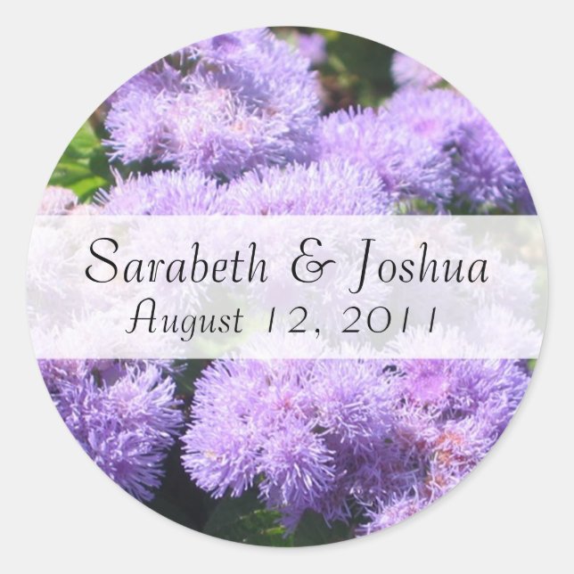 Thistle Save the Date Pegatina (Anverso)