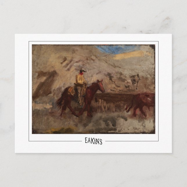 Thomas Eakins #10 - postal Bella Artes (Anverso)