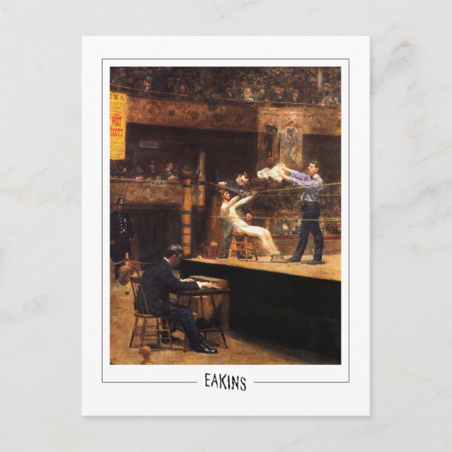 Thomas Eakins #350 - Tarjeta postal de arte fino (Anverso)