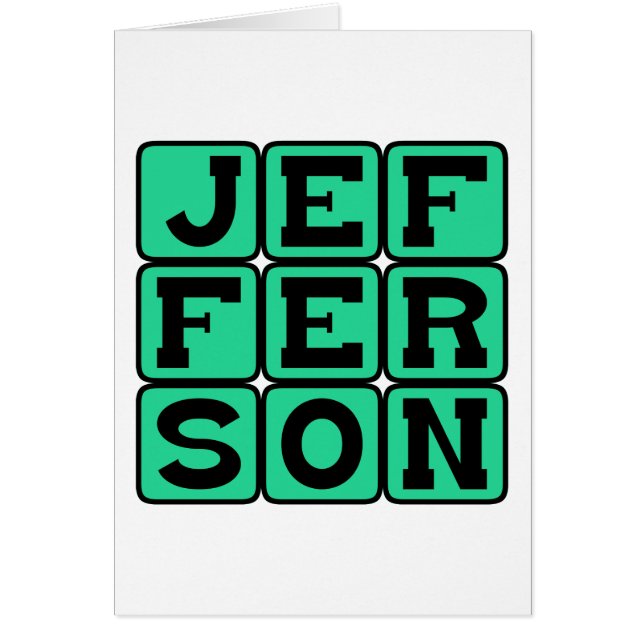 Thomas Jefferson, presidente estadounidense (Frente)
