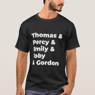 Thomas Los Camisetas del tren Thomas Train Nombres