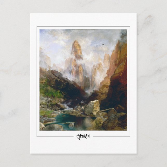Thomas Moran #10 - postal Bella Artes (Anverso)