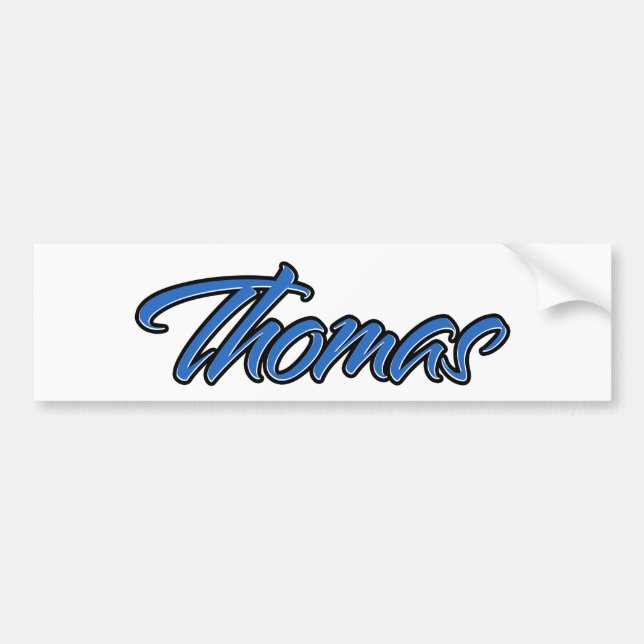 Thomas Nombre Etiqueta adhesiva Pegatina Calcomaní (Frente)