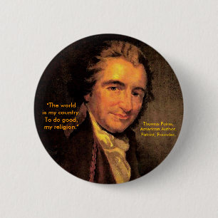 Thomas Paine, americano - botón