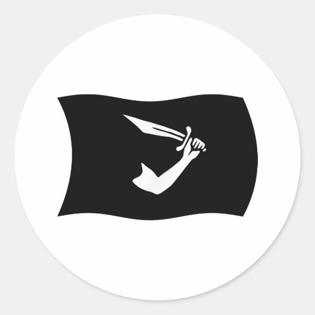 Thomas Tew Flag Pegatina (Anverso)