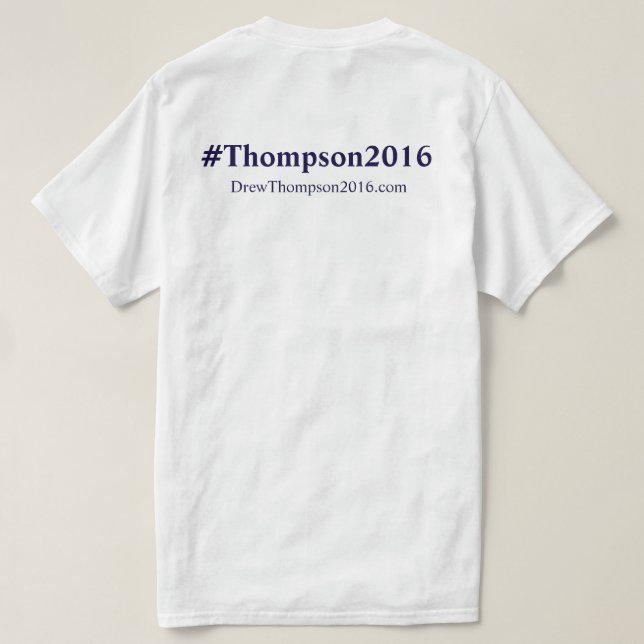 Thompson unisex para la camiseta del congreso (Reverso del diseño)