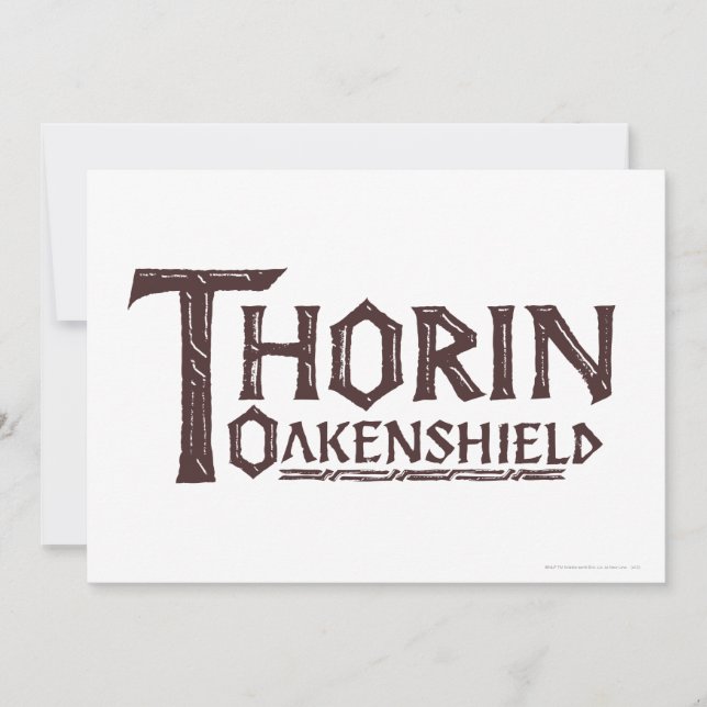THORIN OAKENSHIELD™ Logo Brown (Anverso)