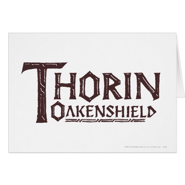 THORIN OAKENSHIELD™ Logo Brown (Anverso (Horizontal))