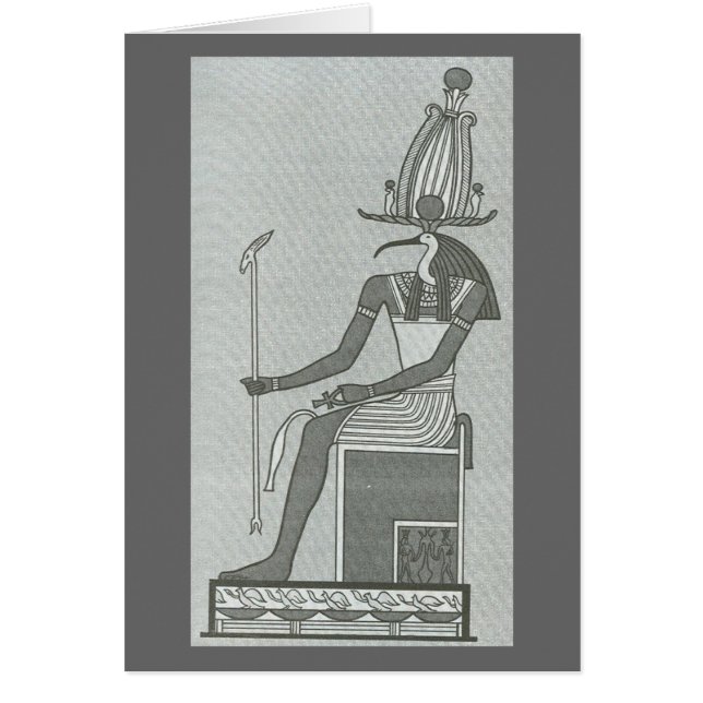 Thoth que se sienta en su trono (Frente)
