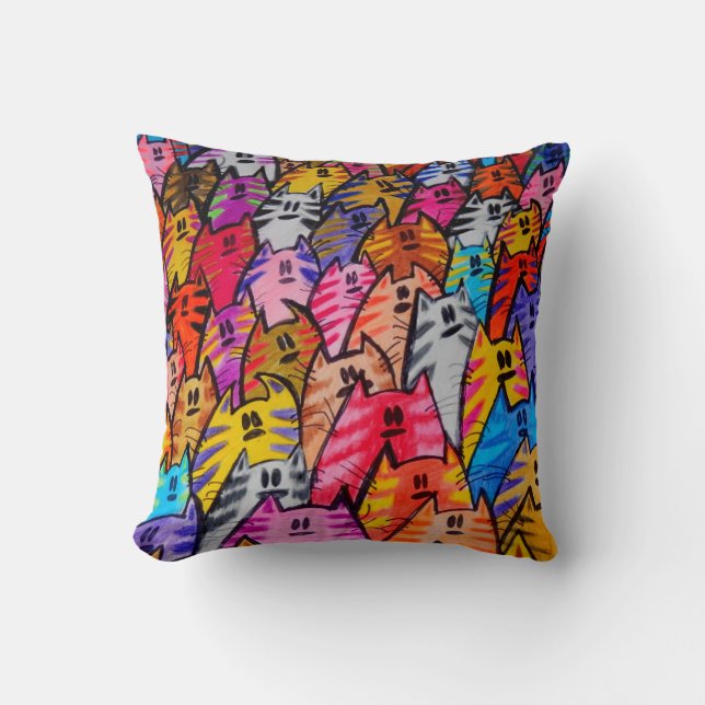 THP - 053 - Gatos - Cojín decorativo (Anverso)