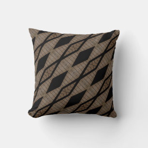 THP - 058 - Negro y Brown - Cojín decorativo