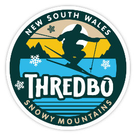 Thredbo, Pegatina de Nueva Gales del Sur en Austra