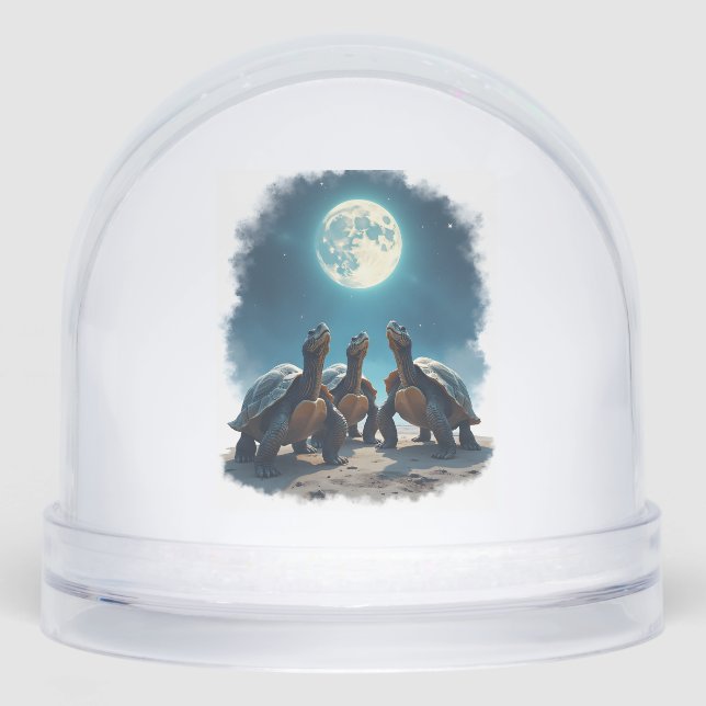 Three Tortoises Howl at Moon Wildlife Mountain Tur (Anverso)