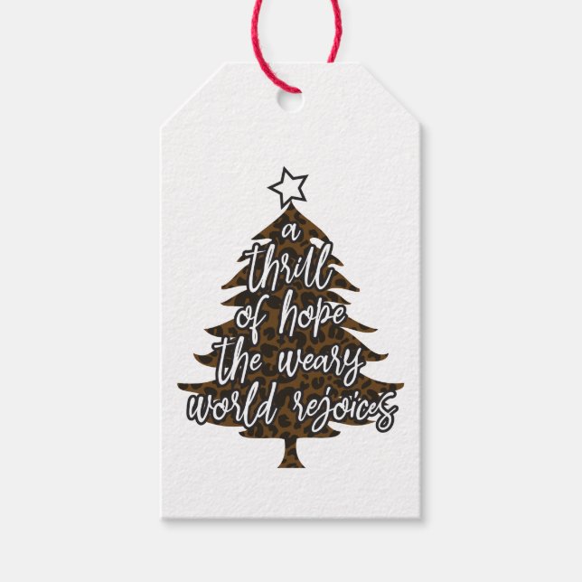 Thrill Hope Kraft Gift Etiqueta (Anverso)
